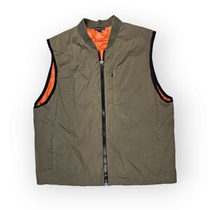 James Perse Olive Green and Orange Vest Men's‎ Size 5